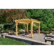 YardCraft 10x12 Wood Pergola Kit (8x8 Posts) Unfinished