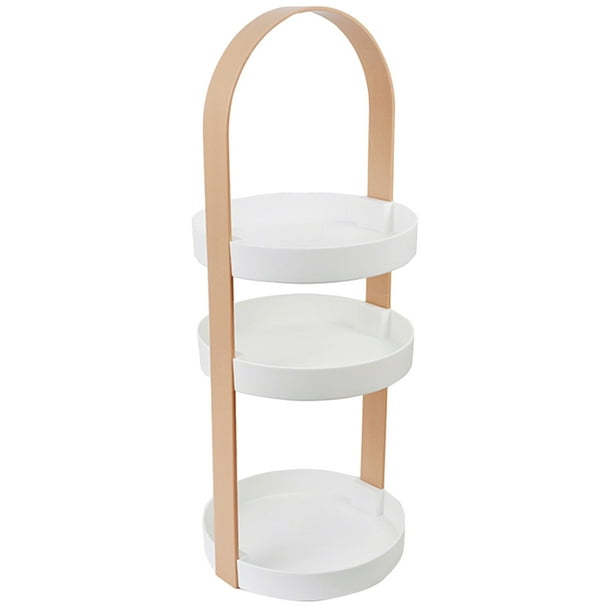 Organizador de maquillaje multicapa para baño, soporte decorativo para cosméticos