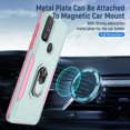 thumbnail image 6 of Xhy Moto G Power 2022 Case with Screen Protector Military Grade Shockproof Cover Ring Holder Kickstand Support Magnetic Car Mount Dual Layer Protective Phone Case (Teal+Pink), 6 of 8
