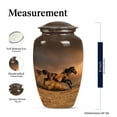 thumbnail image 2 of KARYLIZ Horse Urn for Human Ashes - Brown Set of 5 Mini Keepsakes - Small Urns for Adult Male & Female - Memorial Urn for Adult Female - Mini Funeral Memorial - Urn For Ashes For Women (10" & 3"), 2 of 2