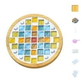 thumbnail image 2 of Weloille Crafts Mosaicss Tile Set Wooden Cup Mats Mixed Color Mosaicss Set Crafts Pack 6ml, 2 of 5