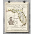 thumbnail image 5 of 1845 Map of Florida Art Print - 11x14 Unframed Art Print - Great Vintage Home Decor, 5 of 6