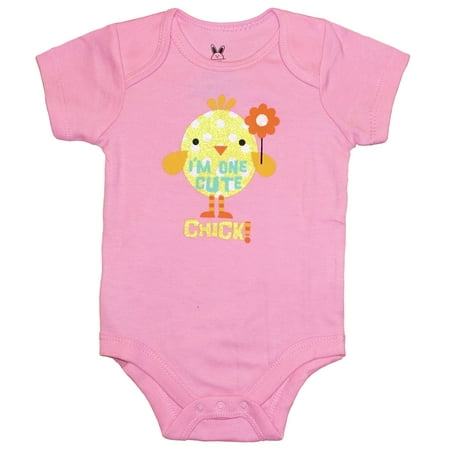 

Easter Baby Girls I m One Cute Chick Bodysuit (3-6 Months)