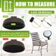 thumbnail image 3 of (Paquete de 36 protectores de piso de patas de silla de hierro forjado de 1-1/2" y deslizadores de muebles de metal para exteriores), 3 of 4