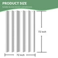 thumbnail image 5 of White Fabric Shower Curtain Liner & Hooks, MAZBFF 72 "x72" Polyester Fabric Waterproof Mildew Resistant Shower Curtain & Hooks 12pcs, 5 of 6