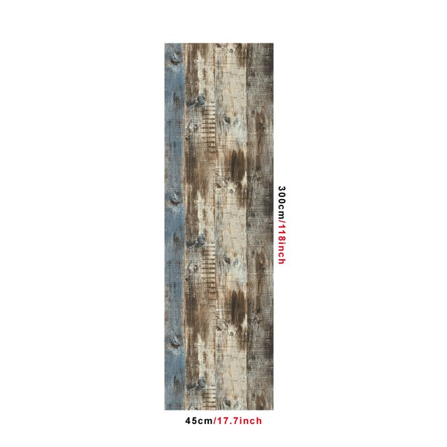 1pc Vintage Wood Grain Contact Paper, Oil-Proof Paper, Home Decor, Self-Adhesive Wallpaper For Cabinet Table Chair Room Backdrop Renovation