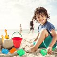 thumbnail image 4 of 7 Piezas/Juego Juego De Arena De Playa Juguetes De Playa Al Aire Libre Para Niños Pequeños Juguetes De Arena Para Niños Niños Niñas Cubo De Arena, Pala, Rastrillo, Modelo De Herramientas Acuátic, 4 of 6