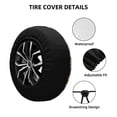 thumbnail image 2 of Naloa America Landmarks1 PVC Leather Spare Tire Wheel Cover for Car Truck SUV Camper Trailer Universal Fit many size15 inch, 2 of 6