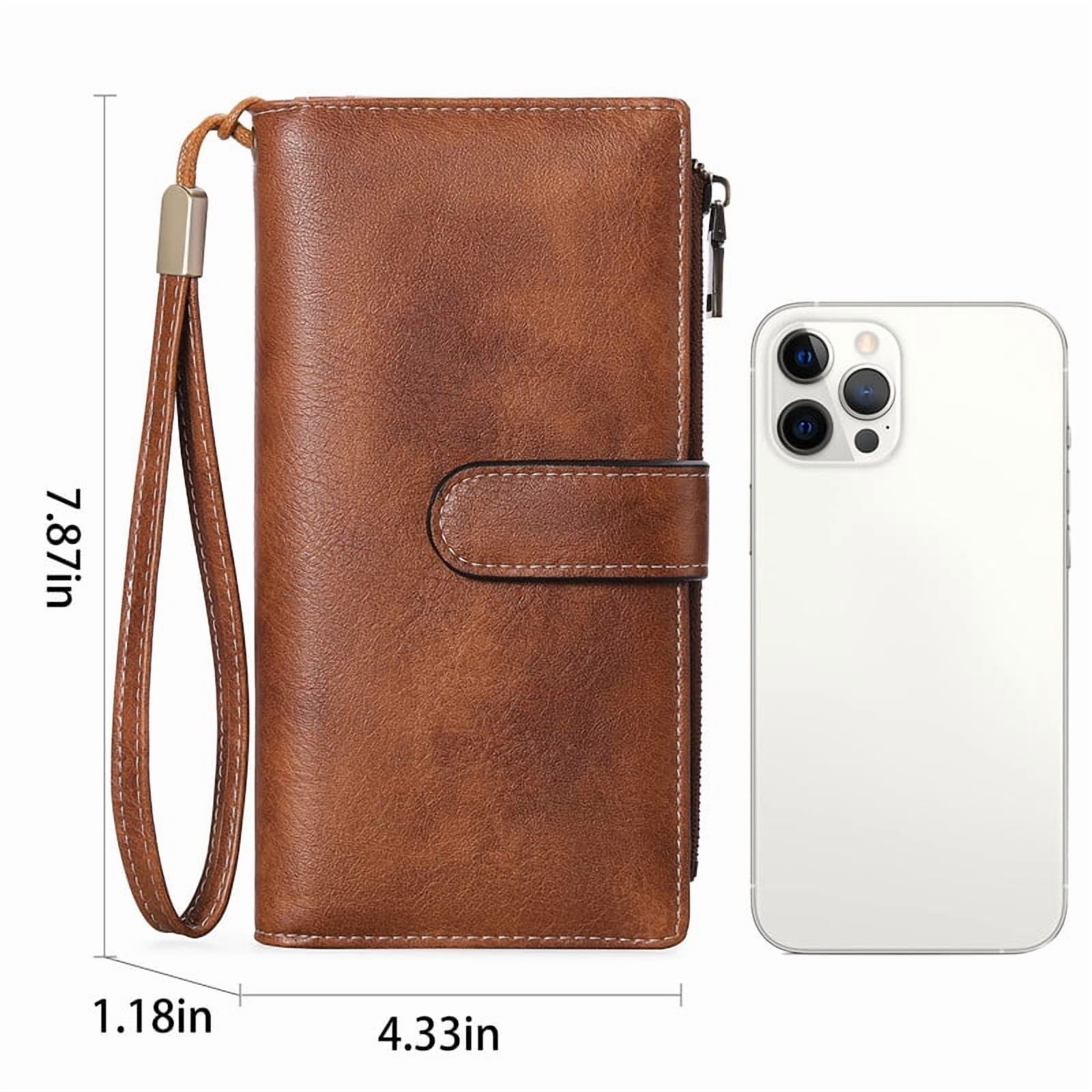 FALAN MULE Leather Wristlet Wallet with RFID Blocking photo 7