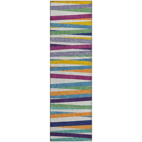 Dalyn Rugs Premium Machine Washable Mayfield AMF997 White 2'3" x 7'6" Runner Rug
