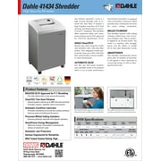 DAHLE CleanTEC 41434 High Security Paper Shredder w/Air Filter, Auto Oiler, Level P-7