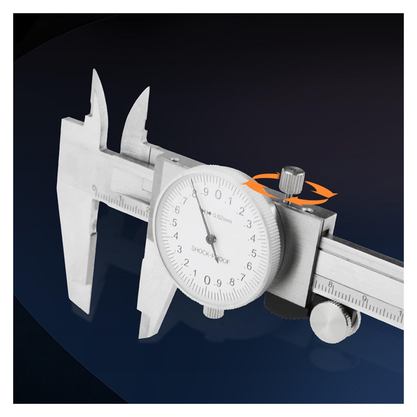 Vernier Caliper With Meter Dial Calipers Metal gauge Micrometer Ruler Metal Caliper Stainless Steel Gauge Depth Measuring Tools ,Complete Kit
