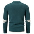 thumbnail image 3 of SDNall Man Fashion Color Match Knit Mock Turtleneck Loose Base Shirt Sweater, 3 of 5