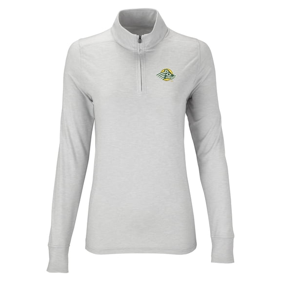 Women's Silver Alaska Anchorage Seawolves Vansport Zen Quarter-Zip Pullover Jacket