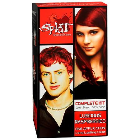 Splat Rebellious Colors Complete Hair Color Kit Luscious Splat Rebellious Colors Complete Hair Color Kit Luscious Raspberries 1 0 Lication Pack Of 3
