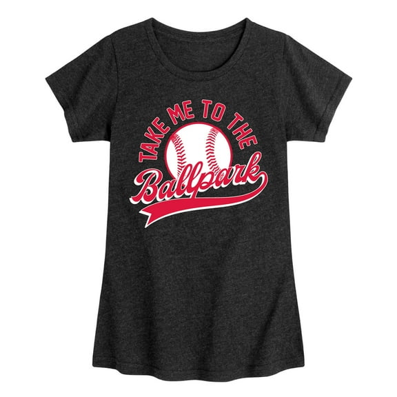 Instant Message - Take Me To The Ballpark - Toddler & Youth Girls Short Sleeve Graphic T-Shirt