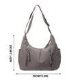 thumbnail image 3 of Bolsa cruzada de nailon para mujer, de gran capacidad, bolsa de hombro de lona resistente al agua para escuela, trabajo y viajes diarios con correa ajustable, 3 of 8
