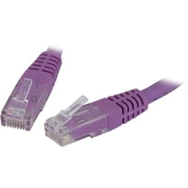 StarTech 15ft CAT6 Ethernet Cable - Purple CAT 6 Gigabit Ethernet Wire -250Mhz 100W PoE RJ45 UTP Molded Network Patch Cord with Strain Relief (C6PATCH15PL)