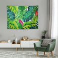 thumbnail image 2 of ONETECH  Tapestry Palm Tapestry Palm Tree Leaves Wall Tapestry Watercolor Leaf Print Tapestry Green Tropical Leaves Wall Hanging Banana Leaves Tapestry for Living Room Bedroom Dorm Decor, 2 of 7