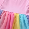 thumbnail image 4 of Gyratedream 1-6T Baby Girls Cotton Rainbow Striped Dress Full Length Dancing Dresses, 4 of 7