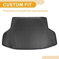 thumbnail image 3 of Unique Bargains Cargo Liner Rear Trunk Mat Rear Trunk Cargo Luggage Boot Tray Mat for Honda Civic Sedan 5 Seat 2016-2021 TPE Black Anti-Slip Vertical Stripes Pattern, 3 of 7