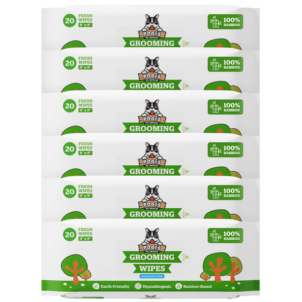 Pogi's Pet Supplies Hypoallergenic Pet Grooming Wipes for Dogs & Cats