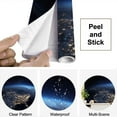 thumbnail image 4 of Peel and Stick Wallpaper North America night viewed from space city lights showing human Modern Art Wall Mural Decor Self Adhesive and Removable 69in x 98in, 4 of 8