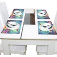 thumbnail image 4 of Ryvnso Placemats Set of 4 Owl Mandala Flower Dining Mats Heat-Resistant Non-Slip Washable Table Mat, 4 of 8