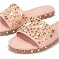 thumbnail image 4 of Cape Robbin Tonie Sandals Slides for Women, Studded Womens Mules Slip On Shoes 8.5 Nude, 4 of 5