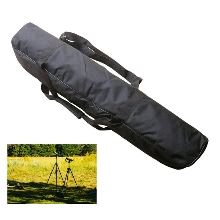 Padded Telescope Case Photography Equipment with Strap Shoulder Bag Dual Use Backpack Telescope Carrying Case Tripod Bag for Camping Fishing 90cm/