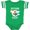 Football Green and White, variant on Future Pilot Airplane for Boys Boys Baby Bodysuit