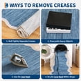 thumbnail image 7 of 8*10FT Washable Living Room Rug, Non-Slip and Soft Bedroom Rug,Low Pile, Foldable, Stain Resistant. Gray blue, 7 of 7