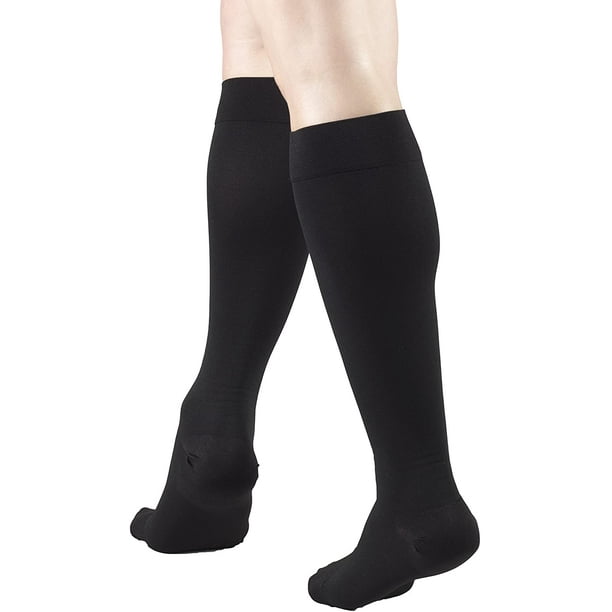30-40 mmHg Compression Stockings for Men and Women, Knee High Length, Open  Toe, Beige, X-Large 