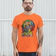 thumbnail image 3 of Tee Hunt Dean Russo Sweet Poodle T-Shirt Dog Pattern Puppy Adopt Pet Men's Tee, Orange, 3X-Large, 3 of 5