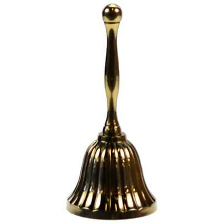 - Fortune Telling Toy Call Spirits Hand Bell Traditional Scalloped Bell Design Made of Brass 4