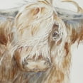 thumbnail image 5 of INK+IVY Windswept Hand Embellished Canvas Wall Art 26.0 W x 20.0 H Farmhouse Art Highland Bull Brown, 5 of 8