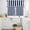 Navy Blue Stripe, variant on Pink Striped Kitchen Curtains, Modern Farmhouse Pink White Stripes Kitchen Curtains and Valances Set of 3, Light Filtering Tailored Tier Curtain 24 Inch Length Drapes for Cafe Sink Bedroom