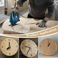 thumbnail image 4 of Clock Router Templates 12inch Acrylic Router Inlay Template Circle Clock Face with Clock Dials, 4 of 8