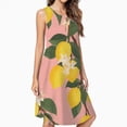 thumbnail image 2 of Lemon Tree Casual Sleeveless Loose Sundress Dress For Women Summer Dress Daily Woman, 2 of 4