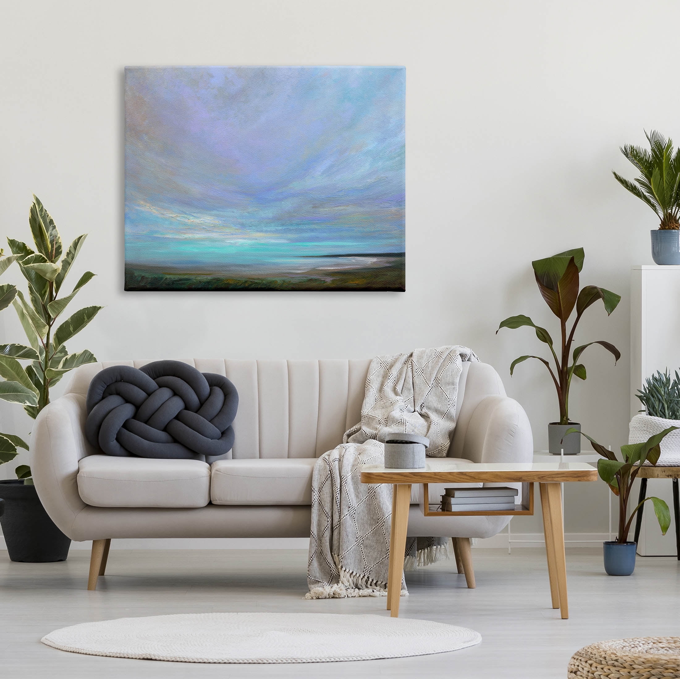 Stupell Industries Vast Panoramic Sky Horizon Painting Gallery Wrapped Canvas Print Wall Art, Design by Sheila Finch