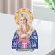 thumbnail image 5 of Pintura de diamantes DIY Virgen María Dibujo de diamantes católico Religiones Punto de cruz Amarillo azul, 5 of 7