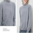 thumbnail image 2 of Women‘s Merino Wool Sweater Fall Winter Trendy Long Sleeve Mock Turtle Neck Soft Warm Pullover Tops, 2 of 5