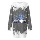thumbnail image 3 of Vestidos Para Mujer Verano Vestido Cómodo Con Estampado de Feliz Navidad Para Mujer Sudadera Con Capucha de Manga Larga Vestidos Midi de Manga Larga Con Bolsillos, 3 of 3