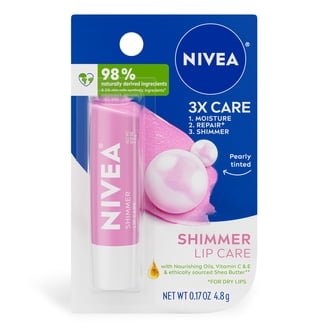 NIVEA Smoothness Lip Care, Lip Balm SPF 15 with Shea Butter, Vitamin C & E, 0.17 oz
