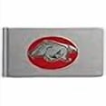 thumbnail image 3 of NCAA Siskiyou Sports Mens Arkansas Razorbacks Brushed Metal Money Clip One Size Team Color, 3 of 3