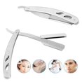 thumbnail image 2 of Men Professional Barber Razor Manual Shaver Straight Edge Stainless Steel Shaver Folding Shaving Shave With Blade, 2 of 5