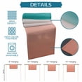 thumbnail image 6 of Teal Pink Ombre Table Runner 108 Inches, Contemporary Art Abstract Aesthetics Bed Runner Dresser Scarves Tabletop for Indoor Outdoor Parties/Ceremony/Banquet, 13"x 108", 6 of 9