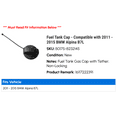 thumbnail image 2 of Fuel Tank Cap - Compatible with 2011 - 2015 BMW Alpina B7L 2012 2013 2014, 2 of 2