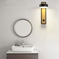 thumbnail image 2 of Rotating LED Wall Lamp, 350 Degree Rotation with Wooden Lampshade, Energy-Saving Modern Interiors Wall Sconce for Warm Lighting, 2 of 7
