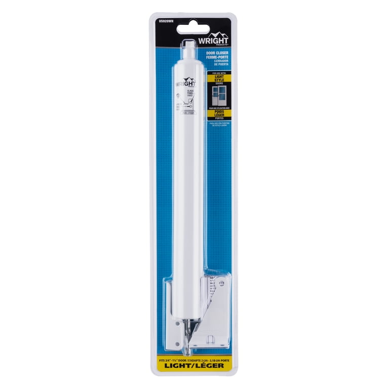 Wright Products Standard Duty Pneumatic Door Closer, White photo 2